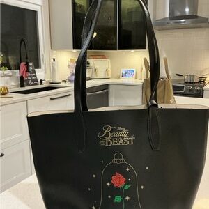 Disney x Kate Spade Beauty and the Beast Black Tote